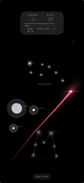 Roche Limit Zen sky: a comet trail crossing Ursa Major, hazard-free